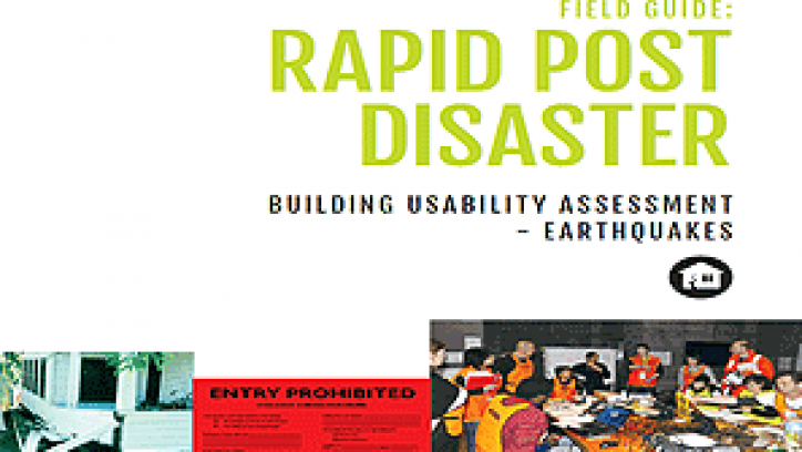 Cover of the Rapid Post Disaster Building Usability Assessment – Earthquake document
