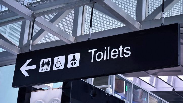Signage for toilets and baby changing room