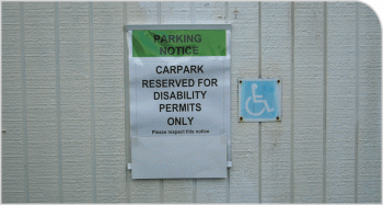 Mobility parking permit