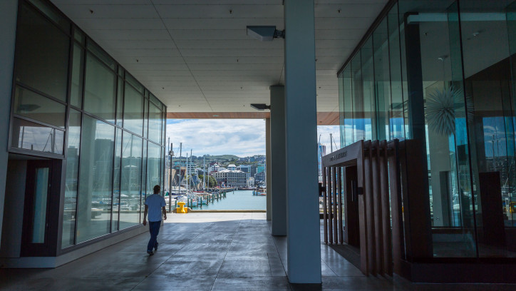 Entrance way in a modern building