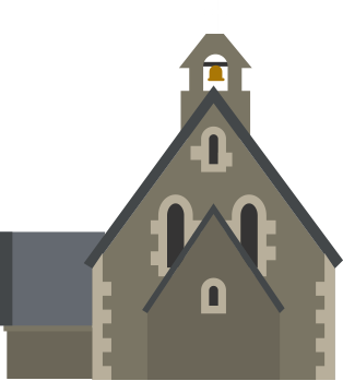 Earthquake prone buildings Illustration of old fashioned church similar to Christchurch cathedral