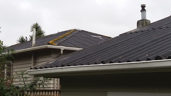 Image showing the roof of a house. The roofing is made from asbestos