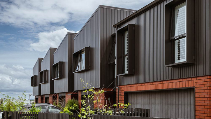 Row of townhouses