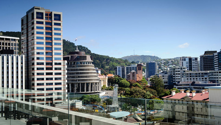 View of Wellington Central Business District