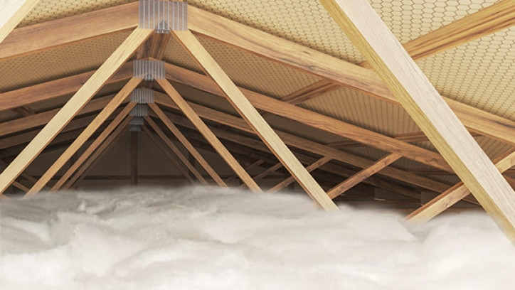 Insulation in a ceiling space