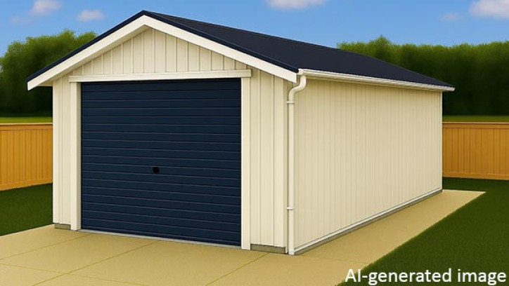 AI-generated image of garage